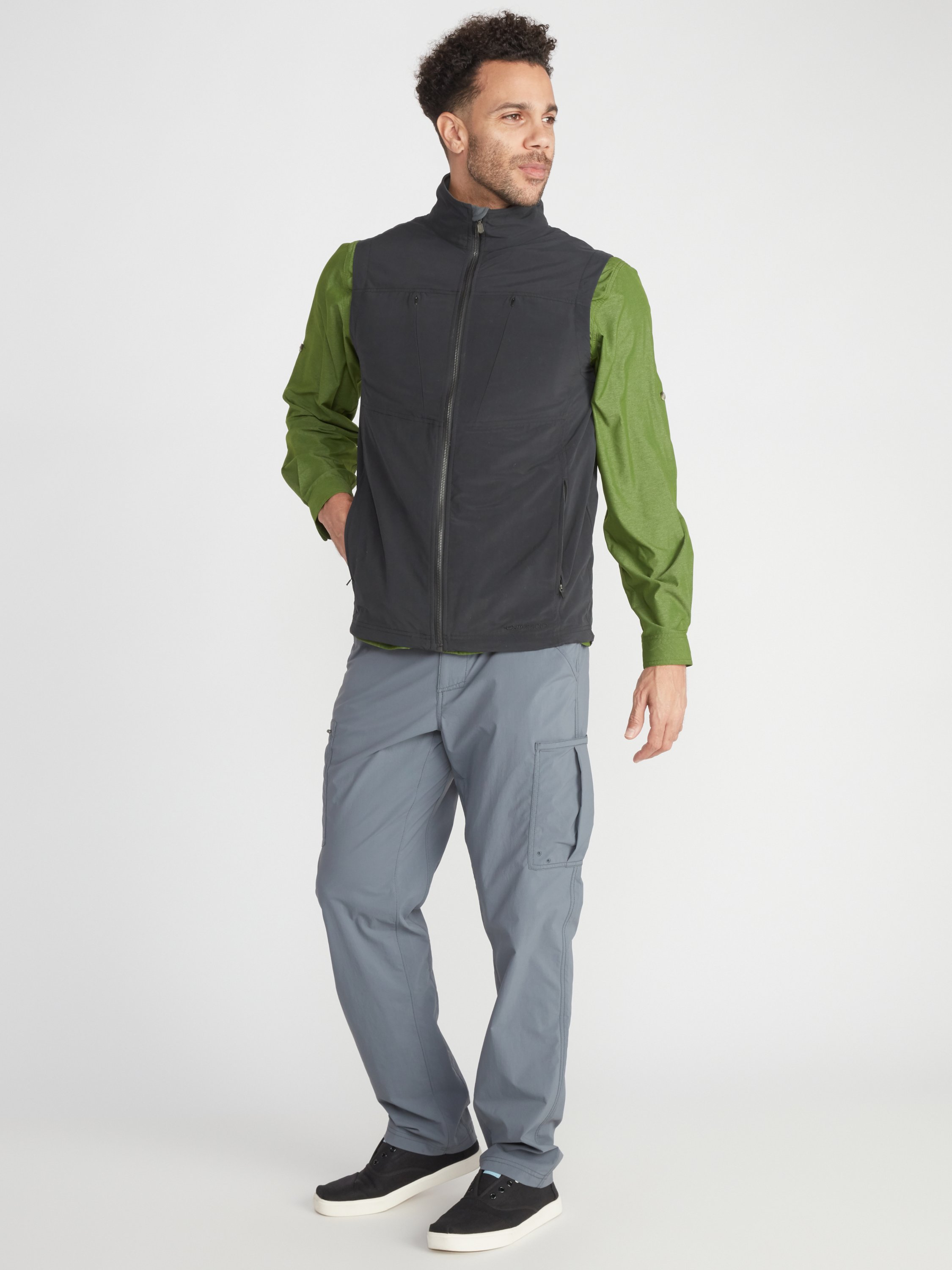  ExOfficio Men's FlyQ Convertible Jacket, Light Khaki