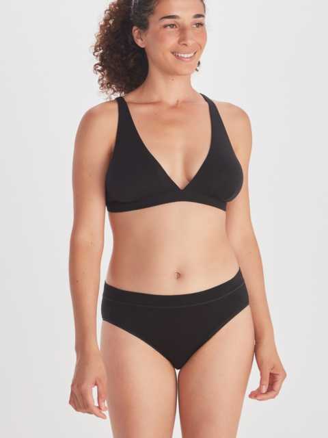 front of women's brief and bra on model